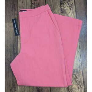 Company Ellen Tracy Capri Dress Pants 100% Cotton Womens Size 2 HIBISCUS